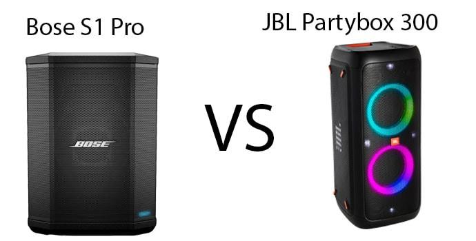 So Sánh Chi Tiết Hai Loa Bose S1 Pro Và Partybox 300