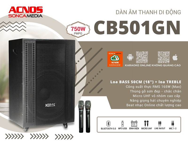 Đặc điểm nổi bật của Loa Acnos CB501GN