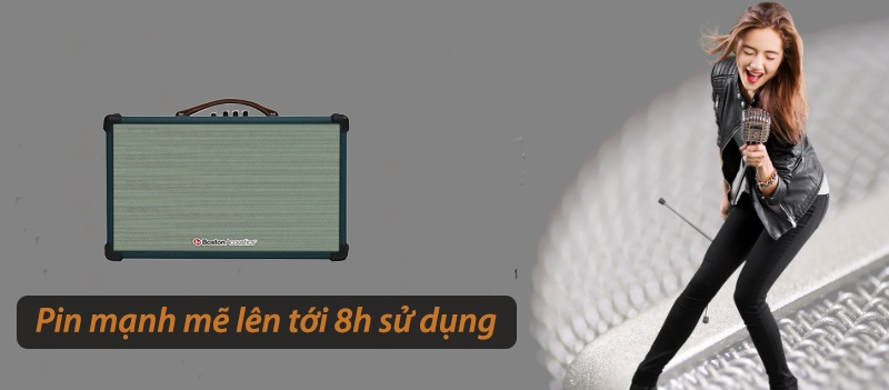 Loa Boston Acoustics H8 thời lượng pin