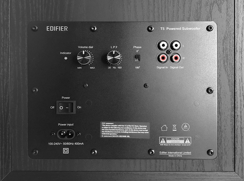 loa Edifier T5 kết nối